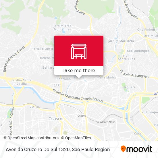 Avenida Cruzeiro Do Sul 1320 map