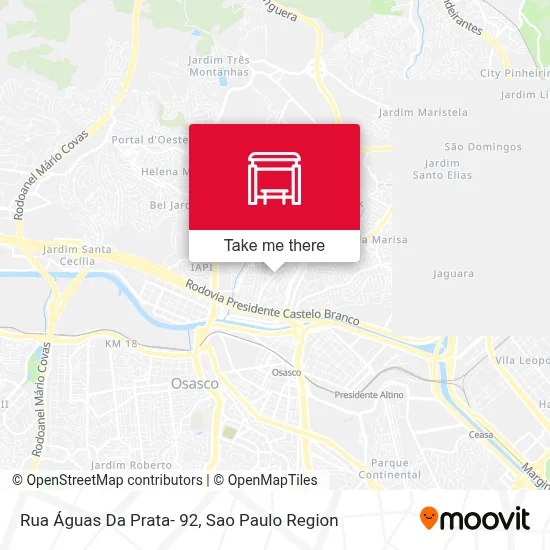 Rua Águas Da Prata- 92 map