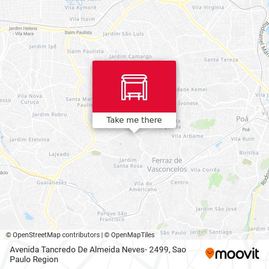 Avenida Tancredo De Almeida Neves- 2499 map