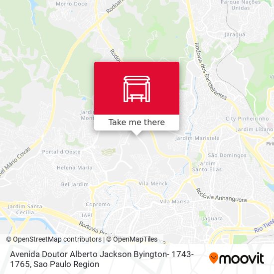 Avenida Doutor Alberto Jackson Byington- 1743-1765 map
