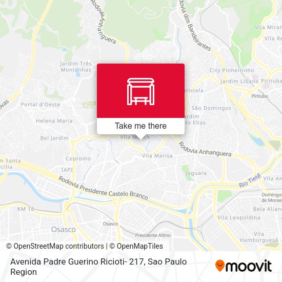 Avenida Padre Guerino Ricioti- 217 map