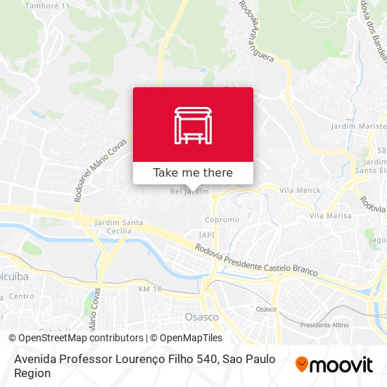 Avenida Professor Lourenço Filho 540 map