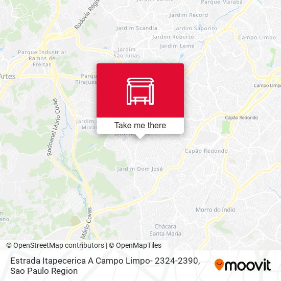 Estrada Itapecerica A Campo Limpo- 2324-2390 map