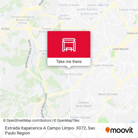 Estrada Itapecerica A Campo Limpo- 3072 map