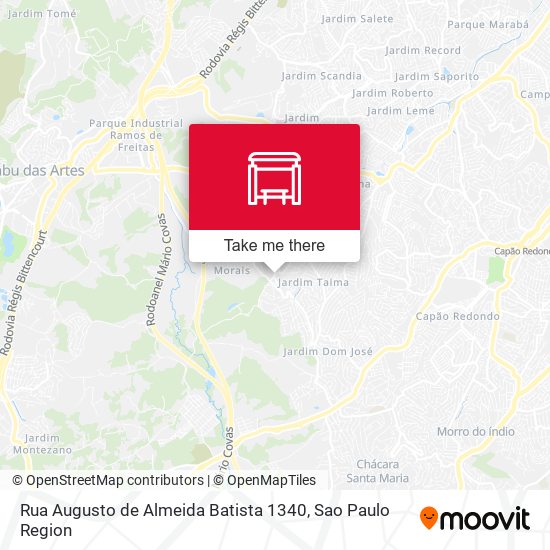 Rua Augusto de Almeida Batista 1340 map
