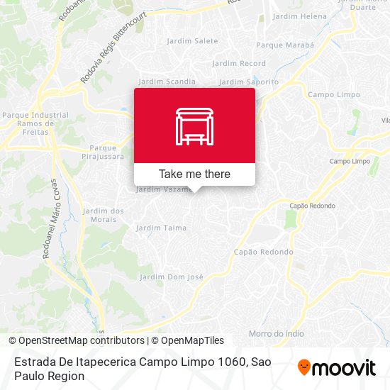 Estrada De Itapecerica Campo Limpo 1060 map