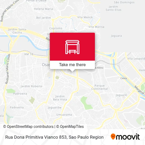 Rua Dona Primitiva Vianco 853 map