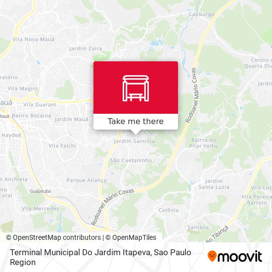 Terminal Municipal Do Jardim Itapeva map