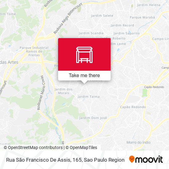 Rua São Francisco De Assis, 165 map