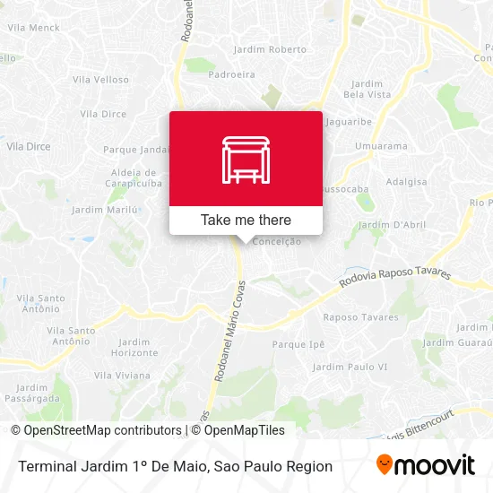 Terminal Jardim 1º De Maio map