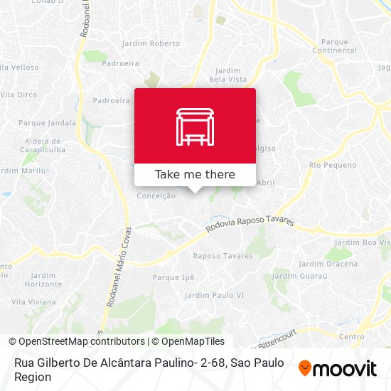 Mapa Rua Gilberto De Alcântara Paulino- 2-68