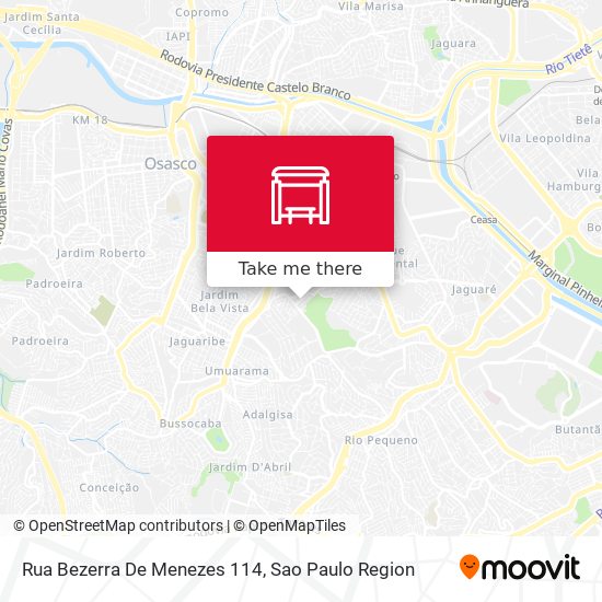 Mapa Rua Bezerra De Menezes 114