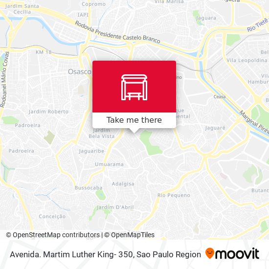 Avenida. Martim Luther King- 350 map
