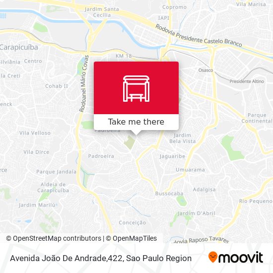 Avenida João De Andrade,422 map