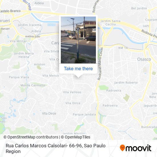 Rua Carlos Marcos Calsolari- 66-96 map