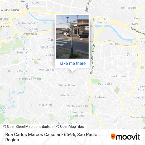 Rua Carlos Marcos Calsolari- 66-96 map