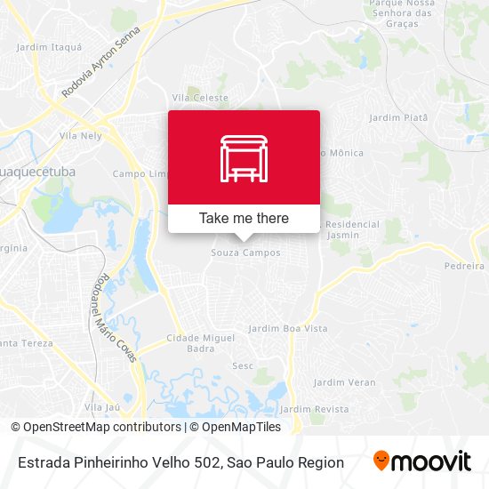 Estrada Pinheirinho Velho 502 map