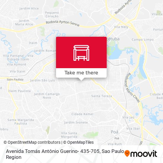 Avenida Tomás Antônio Guerino- 435-705 map