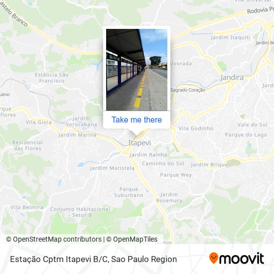 Estação Cptm Itapevi B/C map