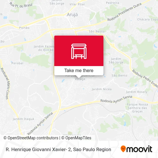 R. Henrique Giovanni Xavier- 2 map