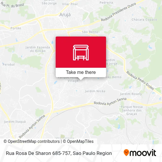 Rua Rosa De Sharon 685-757 map