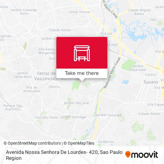 Avenida Nossa Senhora De Lourdes- 420 map