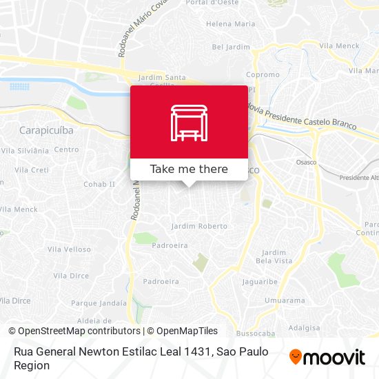 Rua General Newton Estilac Leal 1431 map