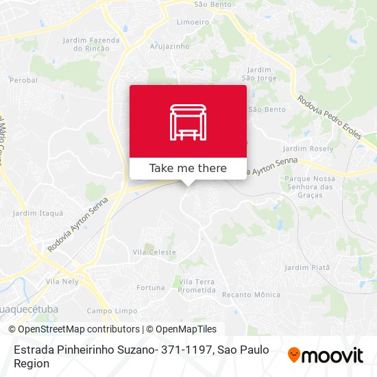 Mapa Estrada Pinheirinho Suzano- 371-1197