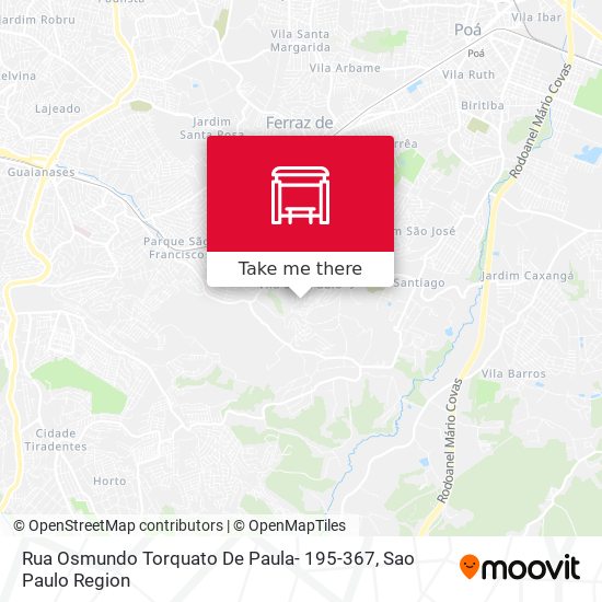 Rua Osmundo Torquato De Paula- 195-367 map