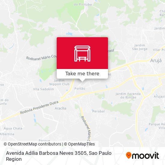 Mapa Avenida Adília Barbosa Neves 3505