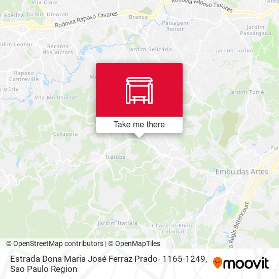 Estrada Dona Maria José Ferraz Prado- 1165-1249 map