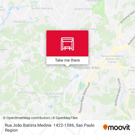 Rua João Batista Medina- 1422-1586 map