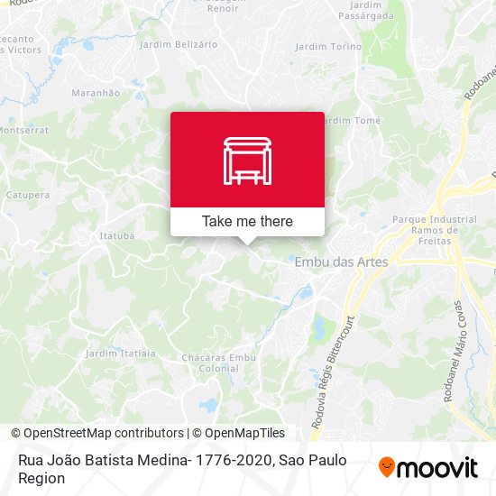 Rua João Batista Medina- 1776-2020 map