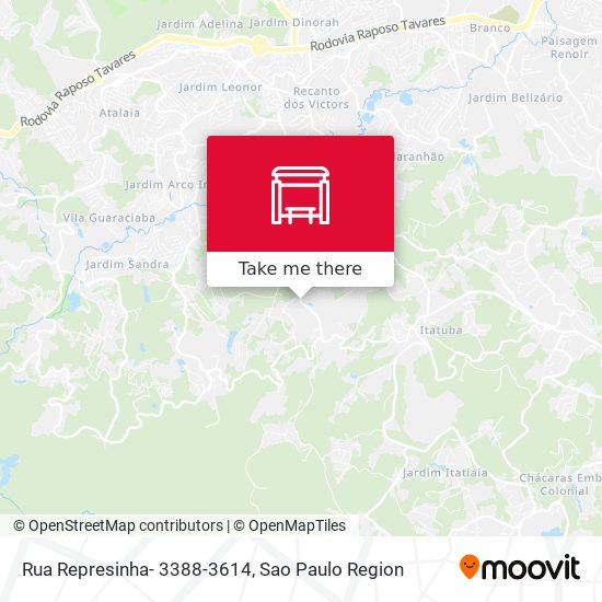 Rua Represinha- 3388-3614 map
