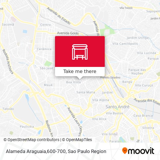 Alameda Araguaia,600-700 map