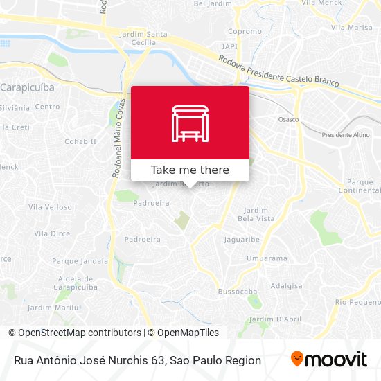Rua Antônio José Nurchis 63 map