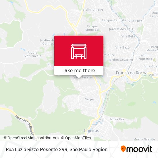 Rua Luzia Rizzo Pesente 299 map