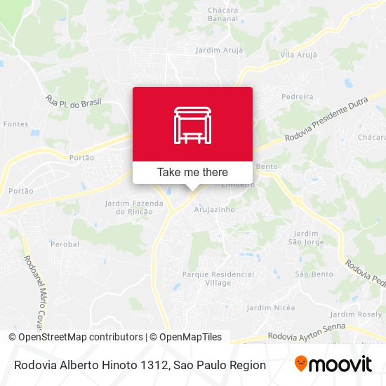Rodovia Alberto Hinoto 1312 map