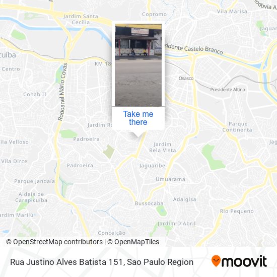 Rua Justino Alves Batista 151 map