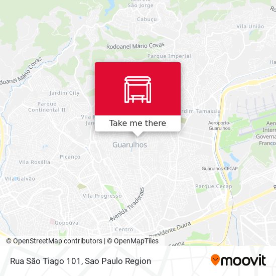 Mapa Rua São Tiago 101