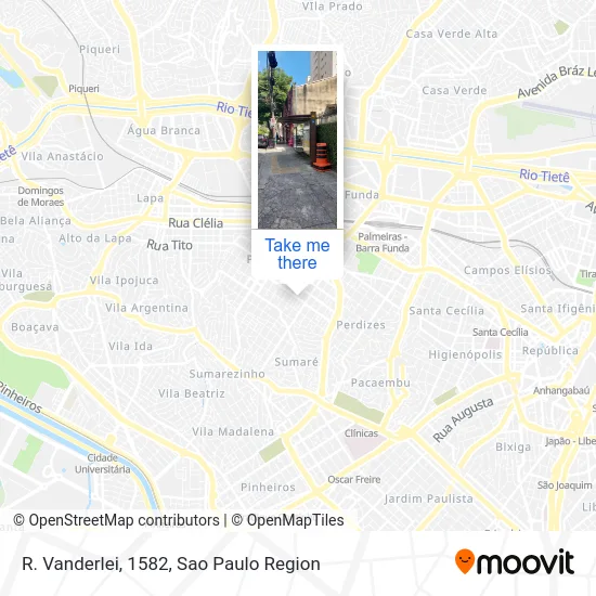 R. Vanderlei, 1582 map