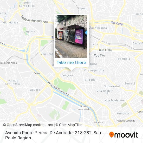 Avenida Padre Pereira De Andrade- 218-282 map