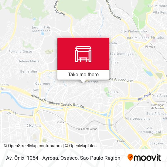 Av. Ônix, 1054 - Ayrosa, Osasco map