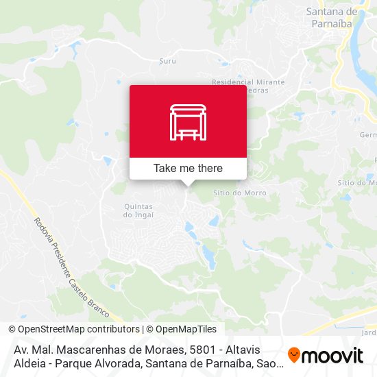 Av. Mal. Mascarenhas de Moraes, 5801 - Altavis Aldeia - Parque Alvorada, Santana de Parnaíba map