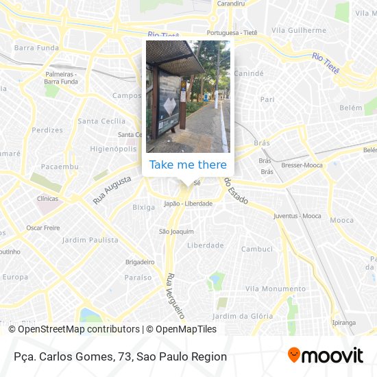 Pça. Carlos Gomes, 73 map