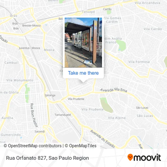 Rua Orfanato 827 map