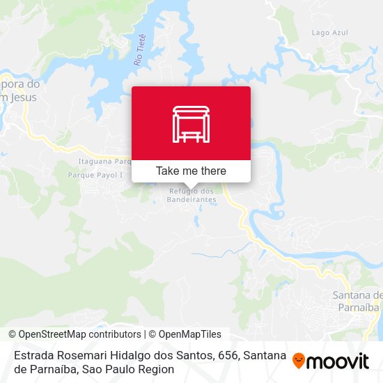 Estrada Rosemari Hidalgo dos Santos, 656, Santana de Parnaíba map