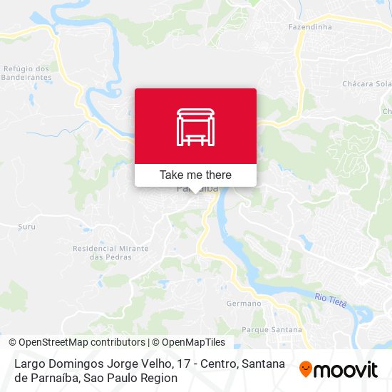 Mapa Largo Domingos Jorge Velho, 17 - Centro, Santana de Parnaíba