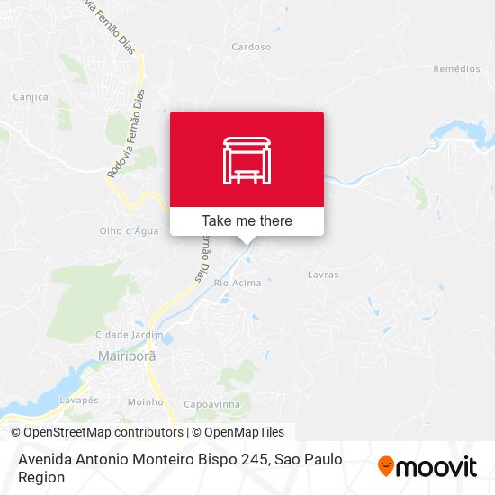 Avenida Antonio Monteiro Bispo 245 map
