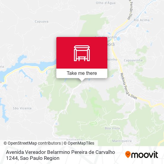 Avenida Vereador Belarmino Pereira de Carvalho 1244 map